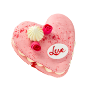 Торта макарон Сърце ягода